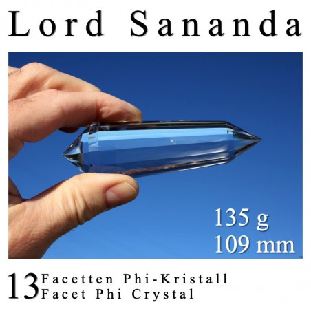 Lord Sananda 13 Facet Phi Crystal