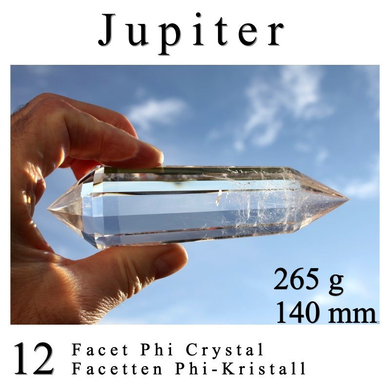 Jupiter 12 Facet Phi Crystal 265g