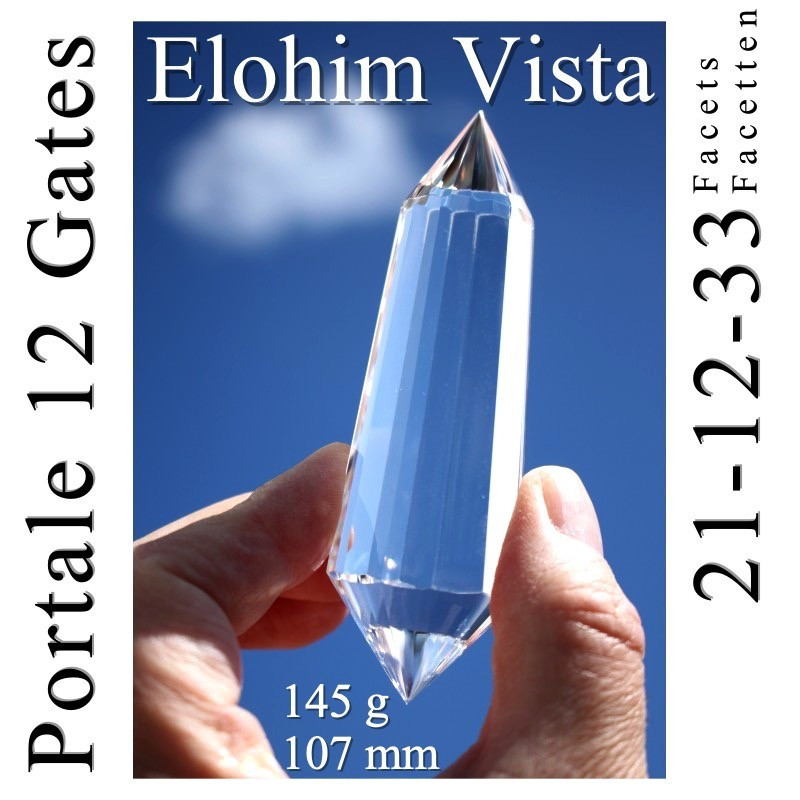 Elohim Vista 12 Gate Phi Crystal