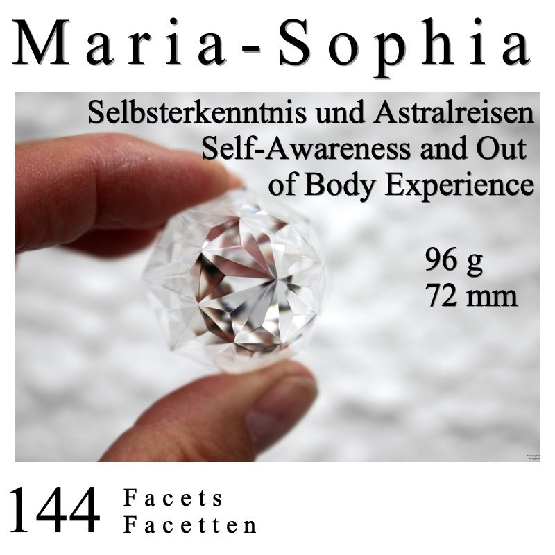 Maria-Sophia 144 Facet Phi Crystal