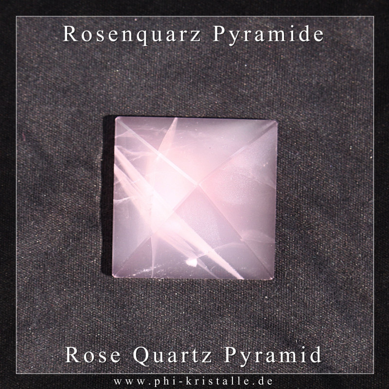 Rose Quartz Pyramid Cuore