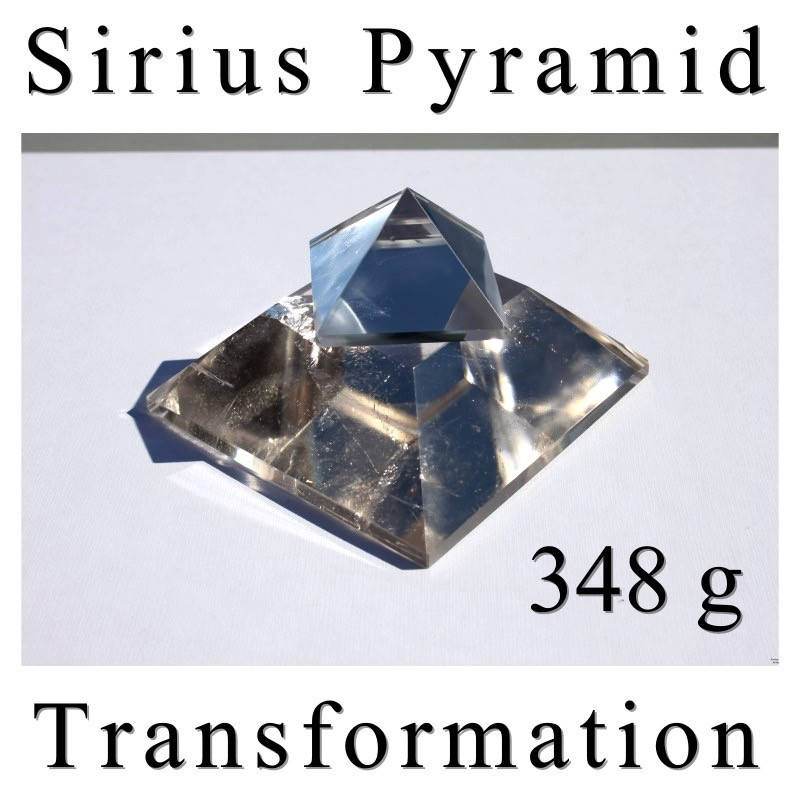 Sirius Pyramide 4-seitig mit Krone und Basis 348g
