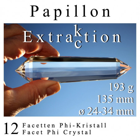 Extraction 12 Facet Phi Crystal Papillon