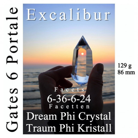 Vogel Crystal Excalibur 6 Gate Dream Phi Crystal with 6-36-6-24 Facets