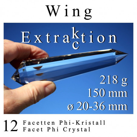 Extraction 12 Facet Phi Crystal Wing