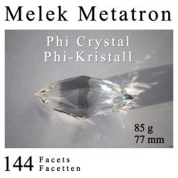 144 Facet Phi Crystal Melek Metatron Self-awareness