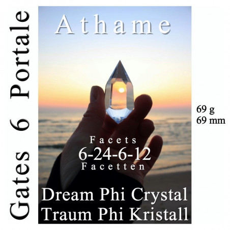 Athame 6 Portale Traum Phi-Kristall 6-24-6-12 Facetten