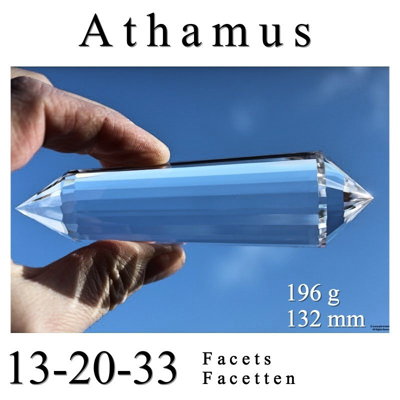 Athamus 13-20-33 facet Phi Crystal