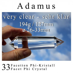 Adamus 33 Facet Phi Crystal