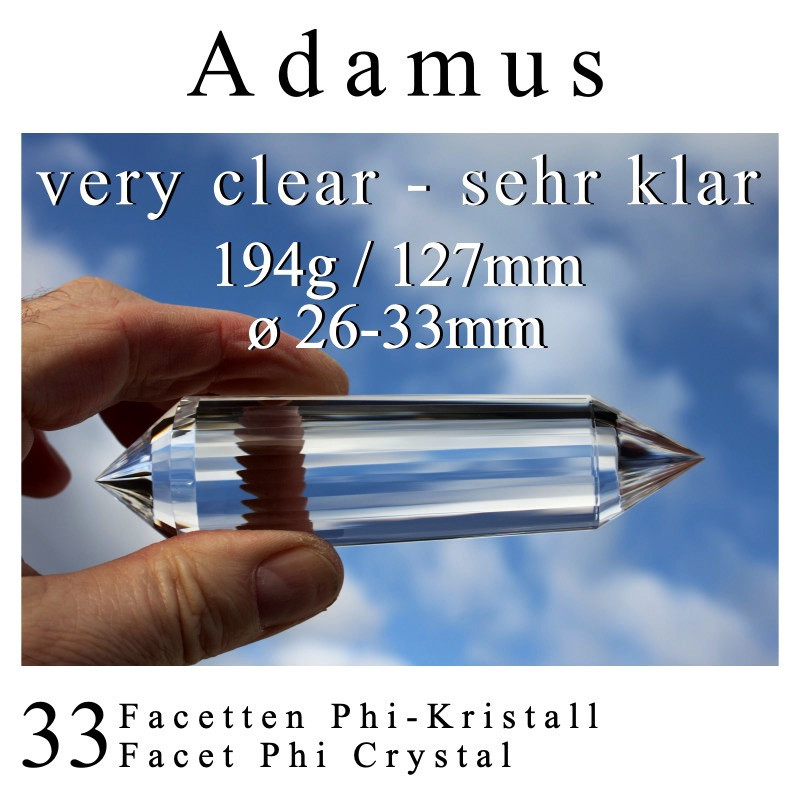 Adamus 33 Facetten Phi-Kristall