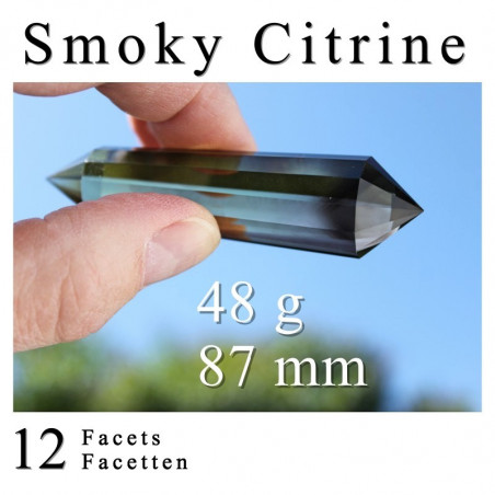Smoky Quartz Citrine Phi Crystal