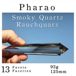 Pharao Rauchquarz 13 Facetten Phi-Kristall
