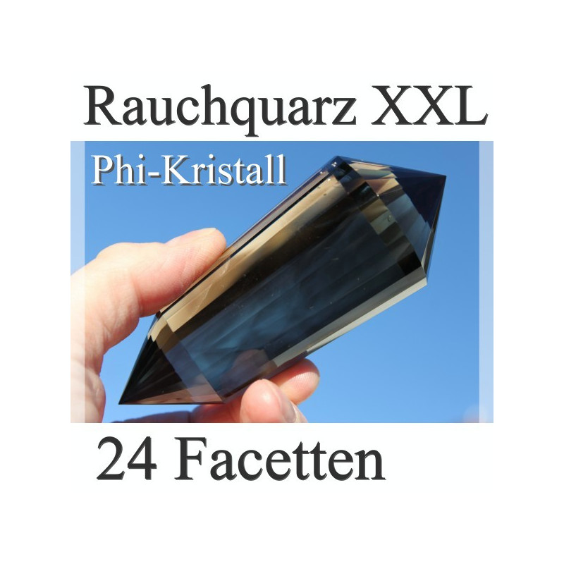 XXL Rauch Quarz 24 Facetten Phi-Kristall
