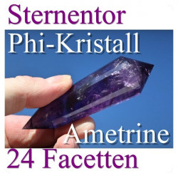 Ametrin Sternentor 24 Facetten Phi-Kristall