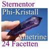 Ametrin Stargate 24 Facet Phi Crystal
