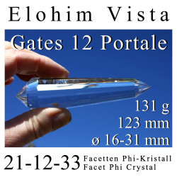 Elohim Vista 12 Gate Phi Crystal