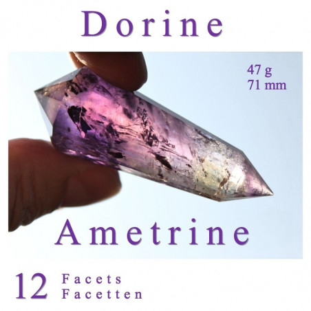 Ametrin Dorine 12 Facet Phi Crystal
