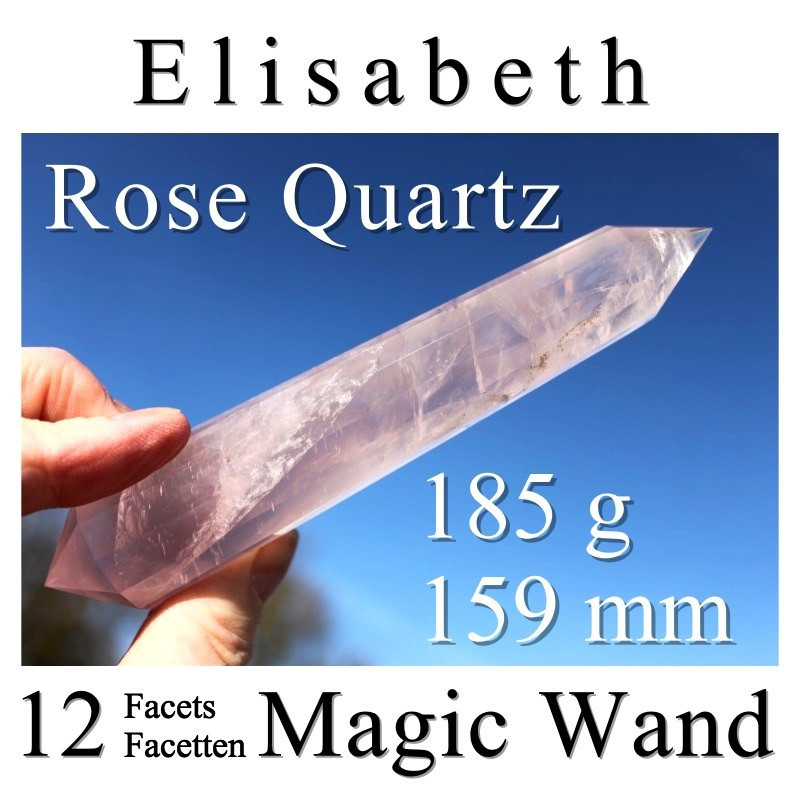 Rose-Quartz Magic Wand Elisabeth Phi-Crystal