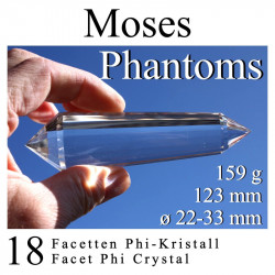 Moses 18 Facet Phi Crystal with Phantoms