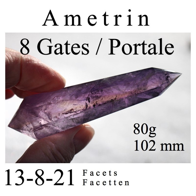 Ametrine 8 Gates Phi-Crystal