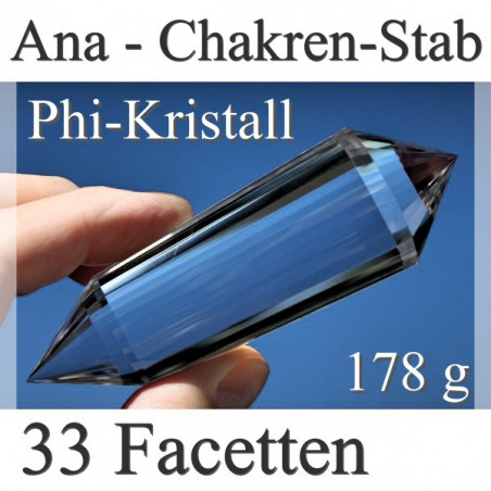 Ana Chakra 33 Facet Phi Crystal