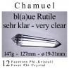 Chamuel 12 Facet Phi Crystal with blue rutile