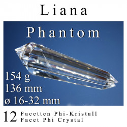 Liana 12 Facetten Phi-Kristall mit Phantom