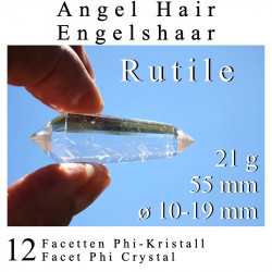 Angel Hair 12 Facet Phi Crystal 21g