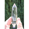 Helena 33 Facet Phi Crystal with blue rutile and phantoms