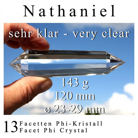 Nathaniel 13 Facet Phi Crystal