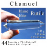 Chamuel 44 Facetten Phi-Kristall mit blauen Rutilen