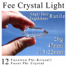 Fee Crystal Light 12 Facet Phi Crystal Angel Hair