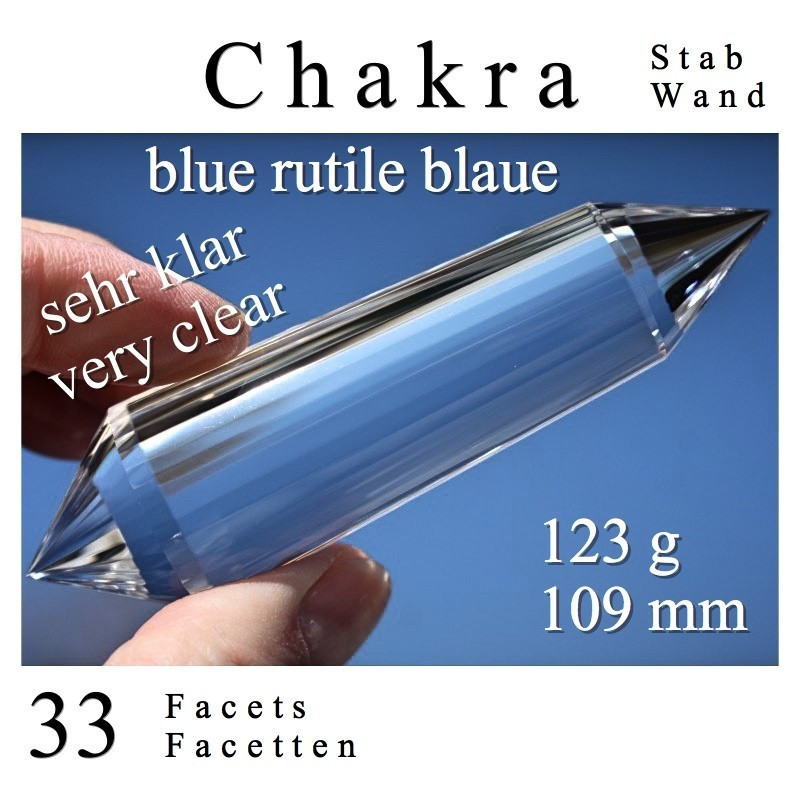 Chakren-Stab Phi-Kristall 33 Facetten