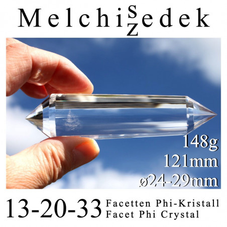 Melchizedek 13-20-33 Facet Phi Crystal 148g