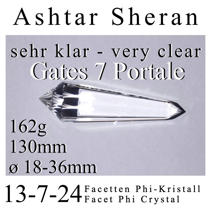 Ashtar Sheran 7 Gate Phi Crystal blue rutile