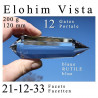 Elohim Vista  12 Gates Phi Crystal with blue rutiles