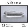 Athame 33 Facetten Phi-Kristall mit Phantomen