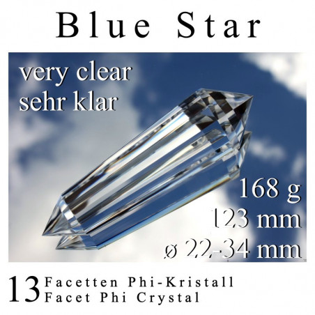 Blue Star 13 Facet Phi Crystal