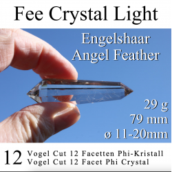Fee Crystal Light Rauchquarz 12 Facetten Phi-Kristall