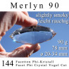 Merlyn 144 Facetten Phi-Kristall 90g Vogel Cut