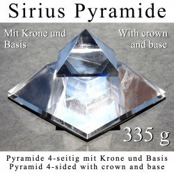 Sirius Pyramid 4-sided with crown and base 335g