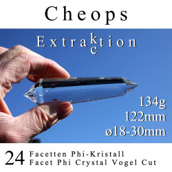 Cheops 24 Facetten Phi-Kristall Extraktion Vogel Cut