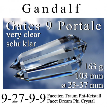 Gandalf 9 Portale Traum Phi-Kristall 9-27-9-9 Facetten