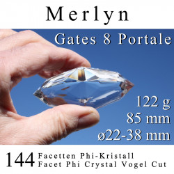 Merlyn 144 Facet Phi Crystal 122g