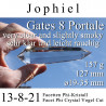 Jophiel - Very Clear 8 Gate slightly Smoky Phi Crystal