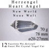 Heart Angel 12 Facet Phi Crystal 70g Vogel Cut