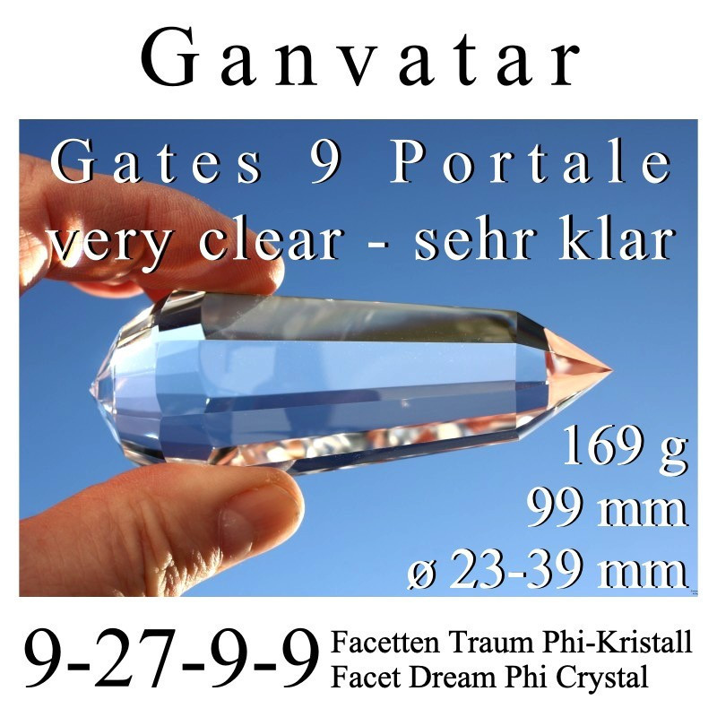 Ganvatar 9 Portale Traum Phi-Kristall 9-27-9-9 Facetten