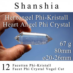 Herzengel 12 Facetten Phi-Kristall Shanshia Vogel Cut