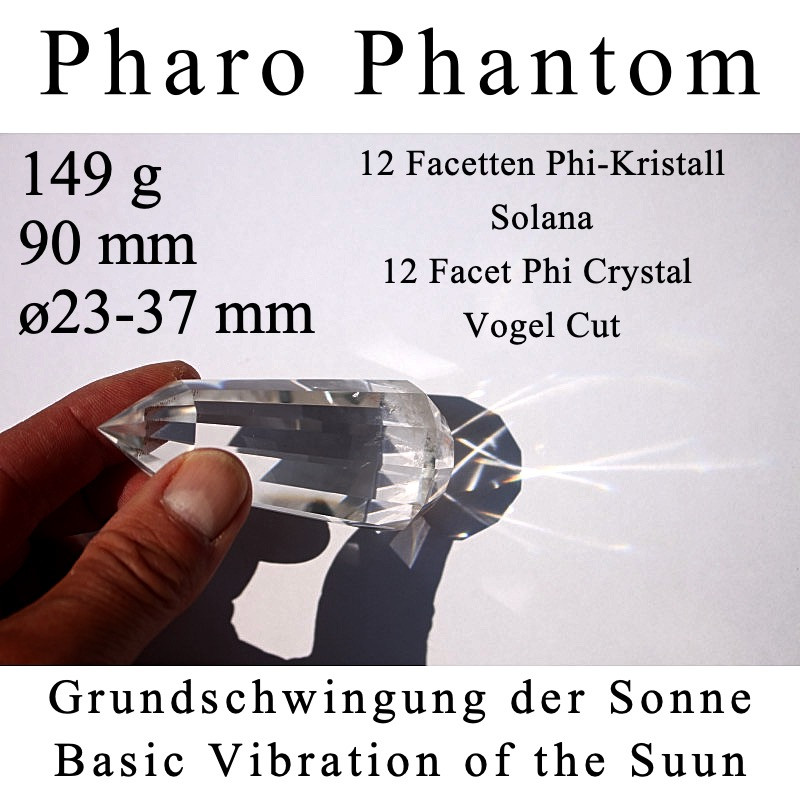 Pharo 12 Facet Phi Crystal with Phantom Vogel Cut