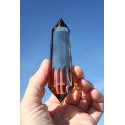 Vogel Cut Siami Rauchquarz 13 Facetten Phi-Kristall